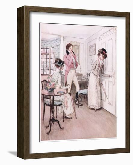 Miss Henrietta and Miss Fanny-Hugh Thomson-Framed Giclee Print
