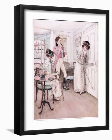 Miss Henrietta and Miss Fanny-Hugh Thomson-Framed Giclee Print