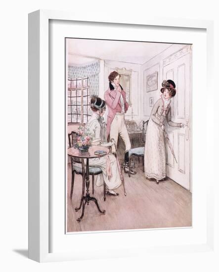 Miss Henrietta and Miss Fanny-Hugh Thomson-Framed Giclee Print