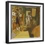 Miss Hessel in the Hallway; Mme Hessel Dans Le Vestibule-Edouard Vuillard-Framed Giclee Print