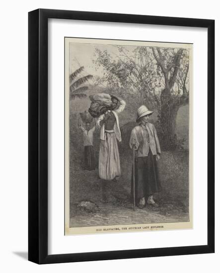 Miss Hlawaczek, the Austrian Lady Explorer-null-Framed Giclee Print