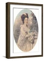 Miss Isabella Hunter, 1781, (1907)-John Downman-Framed Giclee Print