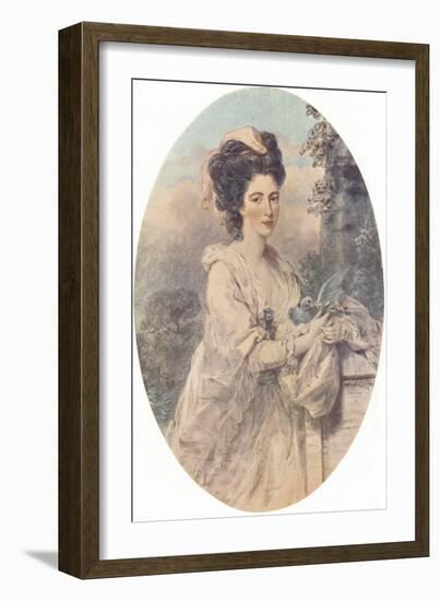 Miss Isabella Hunter, 1781, (1907)-John Downman-Framed Giclee Print