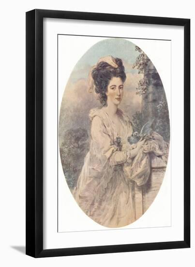 Miss Isabella Hunter, 1781, (1907)-John Downman-Framed Giclee Print