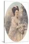 Miss Isabella Hunter, 1781, (1907)-John Downman-Stretched Canvas