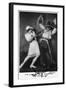 Miss Ivy Shilling and Mr Ernest Marini in Maggie-Lantern Press-Framed Art Print