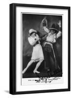 Miss Ivy Shilling and Mr Ernest Marini in Maggie-Lantern Press-Framed Art Print