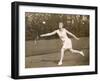 Miss J Evans Photographed in Action at Ealing London-null-Framed Photographic Print