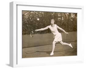 Miss J Evans Photographed in Action at Ealing London-null-Framed Photographic Print