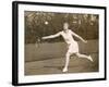 Miss J Evans Photographed in Action at Ealing London-null-Framed Photographic Print