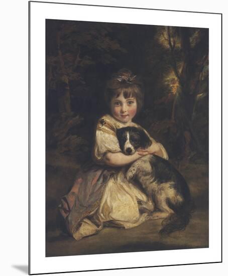Miss Jane Bowles-Sir Joshua Reynolds-Mounted Premium Giclee Print