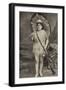 Miss Jessie Preston, as Robinson Crusoe, at the Grand Theatre, Islington-null-Framed Photographic Print