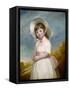 Miss Juliana Willoughby, 1781-83-George Romney-Framed Stretched Canvas