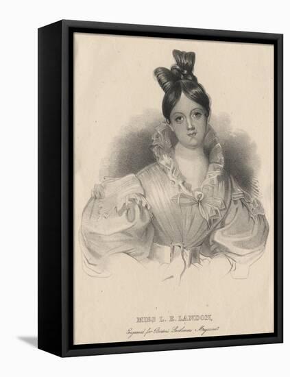 Miss L.E. Landon, Litho by J.T. Bowen, Engraved for Burton's Gentlemen's Magazine, 1838-Ralph Trombley-Framed Stretched Canvas