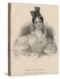 Miss L.E. Landon, Litho by J.T. Bowen, Engraved for Burton's Gentlemen's Magazine, 1838-Ralph Trombley-Stretched Canvas