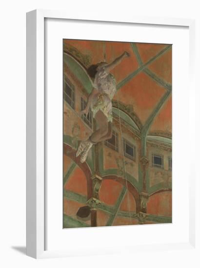 Miss La La at the Cirque Fernando, 1879-Edgar Degas-Framed Premium Giclee Print