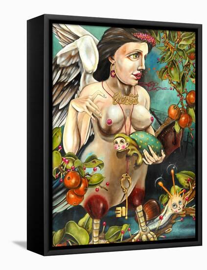 Miss La Sirena-Coco Electra-Framed Stretched Canvas