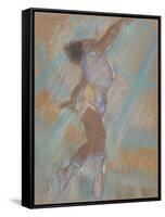 Miss Lala at the Cirque Fernando-Edgar Degas-Framed Stretched Canvas