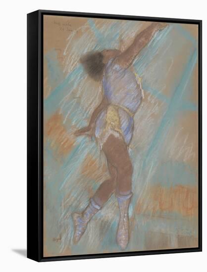 Miss Lala at the Cirque Fernando-Edgar Degas-Framed Stretched Canvas