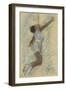 Miss Lala at the Fernando Circus-Edgar Degas-Framed Art Print