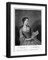 Miss Lewis, 1754-James McArdell-Framed Giclee Print