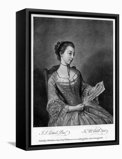 Miss Lewis, 1754-James McArdell-Framed Stretched Canvas