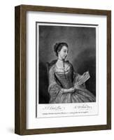 Miss Lewis, 1754-James McArdell-Framed Giclee Print