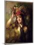 Miss Lewis as a Flower Girl-William Etty-Mounted Giclee Print