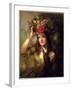 Miss Lewis as a Flower Girl-William Etty-Framed Giclee Print