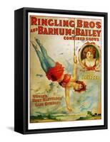 Miss Lietzel Barnum Bailey-null-Framed Stretched Canvas