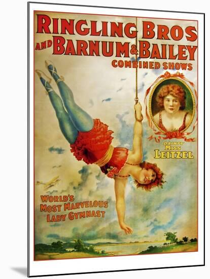 Miss Lietzel Barnum Bailey-null-Mounted Giclee Print