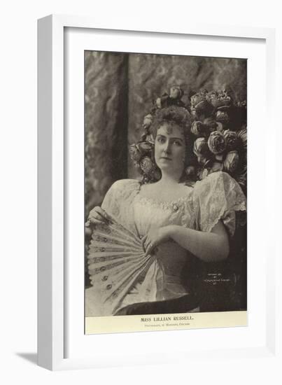 Miss Lillian Russell-null-Framed Photographic Print