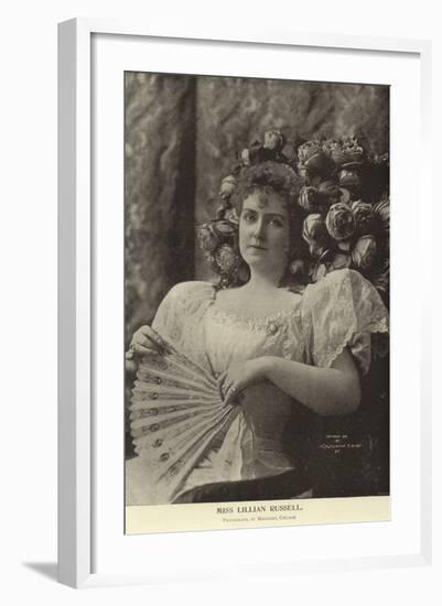 Miss Lillian Russell-null-Framed Photographic Print