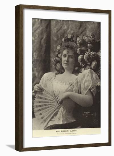 Miss Lillian Russell-null-Framed Photographic Print