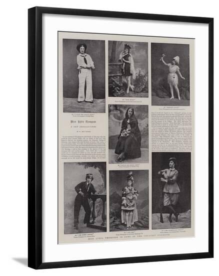 Miss Lydia Thompson in Some of Her Greatest Successes--Framed Giclee Print