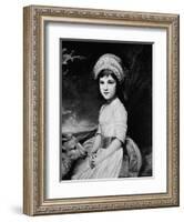 'Miss Martindale', c1781, (1912)-George Romney-Framed Giclee Print