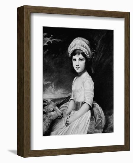 'Miss Martindale', c1781, (1912)-George Romney-Framed Giclee Print