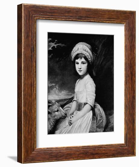 'Miss Martindale', c1781, (1912)-George Romney-Framed Giclee Print