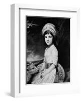 'Miss Martindale', c1781, (1912)-George Romney-Framed Giclee Print