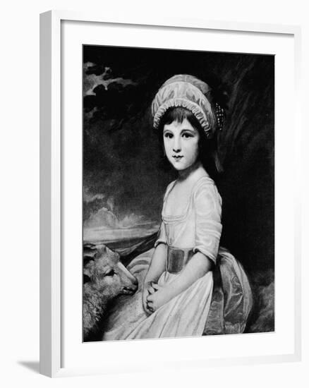 'Miss Martindale', c1781, (1912)-George Romney-Framed Giclee Print