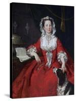 Miss Mary Edwards-William Hogarth-Stretched Canvas