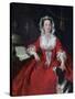 Miss Mary Edwards-William Hogarth-Stretched Canvas