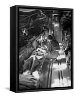 Miss Mary Smith of South Carolina Treating Patients During Flight to North-American Photographer-Framed Stretched Canvas