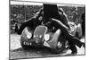 Miss Md Patten Looking at the Engine of a 1938 Peugeot 402 Special Sport, Rac Rally, 1939-null-Mounted Photographic Print