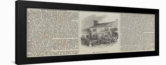 Miss Mitford's Cottage-null-Framed Giclee Print