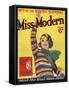 Miss Modern, First Issue Teenagers Magazine, UK, 1930-null-Framed Stretched Canvas