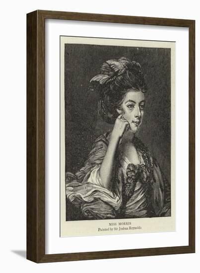 Miss Morris-Sir Joshua Reynolds-Framed Giclee Print