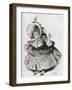 Miss Mowcher. Illustration by Harry Furniss for the Charles Dickens Novel David Copperfield-null-Framed Giclee Print