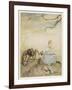 Miss Muffet, Mother Goose-Arthur Rackham-Framed Art Print