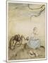 Miss Muffet, Mother Goose-Arthur Rackham-Mounted Art Print